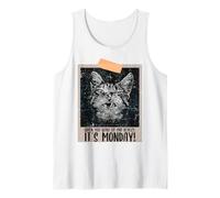 Wake Up and Realize It's Monday Humor Quotes for Cat Lovers Tank Top