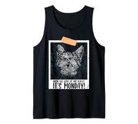 Wake Up and Realize It's Monday Humor Quotes for Cat Lovers Tank Top