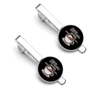 Wake Up And Smell The Coffee Silver Tie Clip Suit Accessories for Men Necktie Bar Set Pin Business Wedding