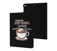 Wake Up And Smell The Coffee Slim Case Compatible with iPad 10th 9th 8th 7th Generation 2022 2021 2020 2019 Protective Cover Stand
