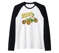 Wake Up and Smell The Race Fuel Raglan Baseball Tee