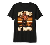 Wake Up At Dawn Lumberjack Bear Forest Axe Premium T-Shirt
