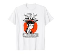 Wake Up Capitalism Demands Your Sacrifice Art Resistance Value Graphic T-Shirt, Men, White, L