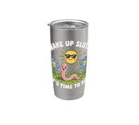 Wake Up It's Time to Sin Funny Inappropriate Embarrassing Stainless Steel Insulated Tumbler