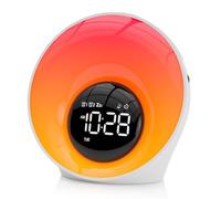 Wake Up Light Sunrise Alarm Clock - Sunrise Simulation & White Noise Machine with 30 Soothing Sounds, 14 Color Dimmable Night Light, Dual Alarms for Heavy Sleepers/Adults/Kids, Digital Clock Timer