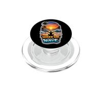 Wake Up With The Wave Sunrise Meditating PopSockets PopGrip for MagSafe