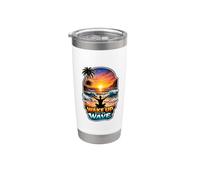 Wake Up with The Wave Sunrise Meditating Stainless Steel Insulated Tumbler