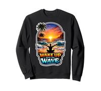 Wake Up With The Wave Sunrise Meditating Sweatshirt