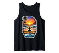 Wake Up with The Wave Sunrise Meditating Tank Top