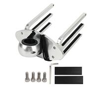 Wakeboard Tower Rack, Adjustable Angle Wakeboarding Holder Bracket Polished Aluminium Alloy, for 1.89in 2.36in 2.48in Clamp Tubing