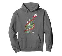 Wakeboard, Wakeskate Lifestyle Evolution DNA RNA Vintage Pullover Hoodie, Adult Unisex, Asphalt Grey, X-Large