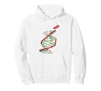 Wakeboard, Wakeskate Lifestyle Evolution DNA RNA Vintage Pullover Hoodie, Adult Unisex, White, XX-Large