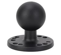 Wakects 1.5 Inch Ball Adapter Mount, AMPS Round Plate Aluminum Alloy Rubber Ball Base with Pre Drilled Holes for Boats Kayaks Cars