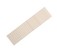 Wakects 10Pcs Wooden Round Sticks, Wooden Dowel Rods Timber Sticks Arts Craft, 10Pcs 30Cm Long DIY Wood Rod, for Music Class for Party DIY Crafts Home Decr (4MM*30CM)