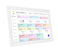Wakects 15.6 Inch Touchscreen Wall Planner, Smart Digital Calendar HD 1080P Screen Digital Photo Frame with Interactive Chore Chart for Family Schedules WiFi Sync (UK Plug)
