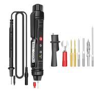 Wakects 2 in 1 Digital Multimeter Electric Test Pen with LCD Display 600V AC DC Voltage Resistance NCV Live Wire Detection Data Hold Flashlight for Home Auto Electrical Testing (high configuration)