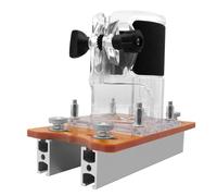 Wakects 2 in 1 Wood Router Base, Aluminum Alloy + Plastic Electric Trimmer Router Base Wood Palm Router Base Slotting Bracket for 65mm Dia Trimming Machine