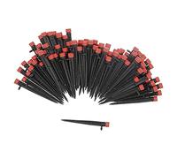 Wakects 200PCS Irrigation Dripper Adjustable Drip Emitter with 360 Degree 8 Hole Water Control Plastic Design for 4 7 Hose Garden Greenhouse Farm Lawn Watering
