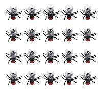Wakects 20pcs Plastic Fake fly Toy, Halloween Prank Joke fly Model Set Tricky Props for Kids Friends Party 0.6 x 0.7 x 0.2in (fly)