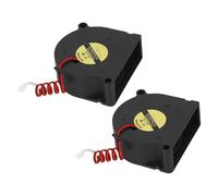 Wakects 2PCS 5020 24V Cooling Fan, 10000RPM High Speed 3D Printer Cooling Fan Double Ball Bearing with PH1.25-3P Terminal for SV08