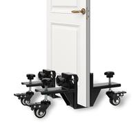 Wakects 2Pcs Door Board Dolly, Iron Door Lifter Dolly Trolley 100KG Capacity Doors Installation Hardware Tool Kit for 1-3/8in to 2-1/4in Thickness