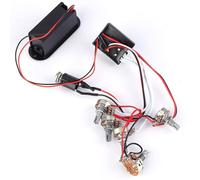 Wakects 3 Band Active Guitar EQ Equalizer, Bass, Treble, Volume Control for Improved Performance, Easy to Install, Cost-effective Option, Conversion Pickup Circuit Harness for Players