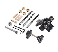 Wakects 3 in 1 Pocket Hole Jig Kit, Aluminum Alloy Woodworking Guide