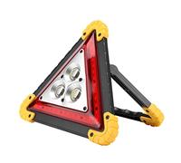 Wakects 30W Triangle Warning Sign, Red Emergency Car Warning Light with 3 COB 36 LED Lamp Beads, Portable USB Rechargeable for Vehicle Breakdown Roadside Assistance