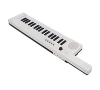 Wakects 37 Key Keyboard Piano Portable Guitar Keyboard Keytar Guitar Piano 32 Note Polyphony Built in Lithium Battery Audio Headphone Jack for Beginners (BF-3755 white)