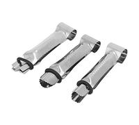 Wakects 3pcs Cake Crimper Stainless Steel Cake Decorating Tool 2 X 9cm Mould Set for Fondant Cookies Sandwiches and Craft Clay Home Bakers and DIY Decorating