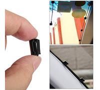 Wakects 40 Pcs Auto Cord Fixed Clips for Car Decorative Wire, Self-Adhesive Plastic Cable Tie Base for Organizing GPS Data and Light Cords (S)