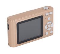 Wakects 48MP Digital Camera, 2.5K Video Vlogging Camera 16X Digital Zoom Auto Focus 2.4 Inch IPS Screen with 128GB SD Card Support for Beginners Teens (Gold)