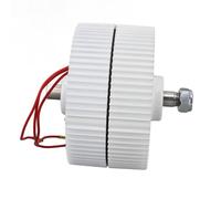 Wakects 48V Double Shaft Generator, Permanent Magnet Synchronous Generator with 3 Phase AC Technology, Grease Lubrication, Compact Aluminum Alloy Body for Wind Turbine Use (400W)