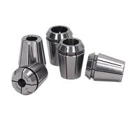 Wakects 5 Pcs Collet Set High Carbon Steel Spring Collet Set 5 Sizes Strong Grip High Accuracy Four Jaw Design for CNC Lathe Milling Machine Tool Users