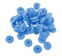 Wakects 50PCS Foam Earbuds Cover 15mm Earbuds Tips Replacement Ear Bud Pads for MP3 MP4 Tablets and Phones Soft Sponge Fit Better Sound and Noise Reduction (Blue)
