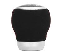 Wakects 6 Speed Gear Shift Knob Manual Shifter Head in PVC ABS and Artificial Suede Leather Smooth Shifting Clear Gear Markings for Daily Driving Replacement for Models (Black Top)