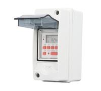 Wakects 7 Day Digital Timer Switch, 28 On/Off Settings Programmable Timer Plug Socket with Water Proof Transparent Shell for Pool Pump Heater Motor Control