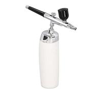 Wakects Airbrush Kit Cordless Airbrush Kit with ABS Copper Spray Gun 1000mAh USB Charging 2 to 11 PSI 3 Paint Cups for Makeup Nail Art Cake Decorating Beginners (White)