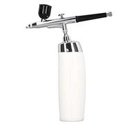 Wakects Airbrush Kit, Cordless Airbrush Kit with ABS Copper Spray Gun, 1000mAh USB Charging 2 to 11 PSI 3 Paint Cups for Makeup Nail Art Cake Decorating Beginners (White)