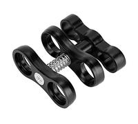 Wakects Aluminum Alloy Ball Clamp Clip Diving Light Ball Diving Light Clip 360° Rotation 80° Horizontal Adjustable with Screw Lock for SJ CAM