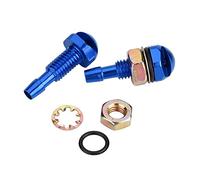 Wakects Aluminum Alloy Windshield Sprayer Washer Nozzle, Durable Design, Easy Installation for Clearer Vision, Compatible with Most Car Models (Blue)
