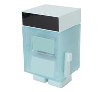 Wakects Answer Machine Toy, ABS Hand Crank Decision Maker with 1200mAh Battery, Cool White Light for Home and Office Decor (Cyan)