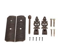 Wakects Antique Drawer Pendant Pulls, Engraved Brass Book Cabinet Pull Handle 12 X 7cm, Retro Look Easy Installation High Hardness for Dressers Wardrobes Cabinets