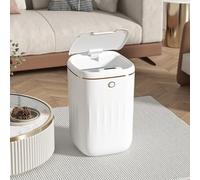 Wakects Automatic Trash Can PP Touchless Trash Can 20L Sensor Open Easy Clean Garbage Bin for Kitchen Bathroom Living Room Home Use 25 X 32 X 25 Cm (Rechargeable Version)