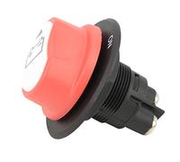 Wakects Battery Isolator Switch, ABS Metal Battery Disconnect Switch 12V to 32V 50A, Power Cut Off for Car Boat Marine RV Truck, Helps Stop Drain, Quick Wiring