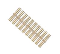 Wakects Brass Straight Pipe Joiner Brass Barbed Connector 6mm to 20mm Two Way Inline Fitting for Air Water Gas Fuel Lines Quick Install Resistant for Home Workshop Use (8mm(10pcs))