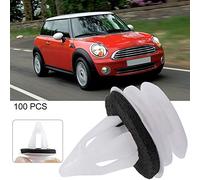 Wakects Car Interior Door Panel Trim Clips, Plastic Fastener Kit, Easy Installation, for Mini Models and More (One hundred packs)