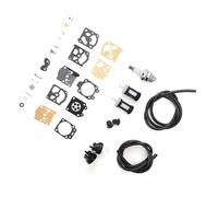 Wakects Carburetor Repair Filter Kit, Metal Sliver Sparking Plug, FS36 FS40 FS44 Trimmer Carburetor Kit Fuel Filter String Trimmer, Efficient Fuel-Air Mixing, OEM Standard Design,