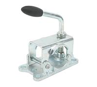 Wakects Cast Clamp, Galvanized Iron Trailer Wheel Prop Stand with Split Clamp Design for 48mm Pipe Diameter RV and Trailers