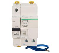 Wakects Circuit Breaker Air Switch IC65N 1P Plus N AC230V 400V PA66 with Leakage Protection Short Circuit and Overload Protection Fast Arc Extinguishing for Distribution Boxes (6A)